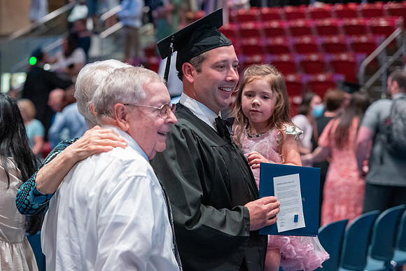 Graduates during convocation of the College of Physical Sciences and Engineering.