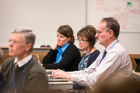 Faculty members come together in preparation of the new school year.