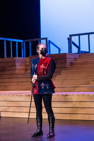 BYU-Idaho theatre department dress rehearsal of Shakespeare's Henry V.
