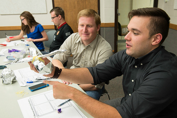 Business Management students learn some creative developement and thinking skills to prepare them for their IBC groups. The class is taught in a group effort by Craig Bell, Drew Eagar and Kent Lundin.