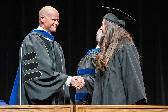 Graduates during convocation of the College of Physical Sciences and Engineering.