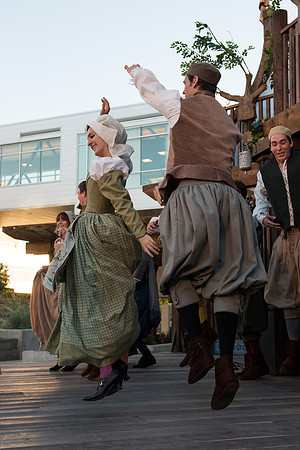 Brigham Young University-Idaho's production of The Shomaker's Holiday performed out in the amphitheatre in front of the McKay Library.