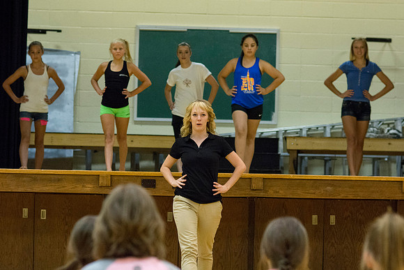 Dance workshop at the Green River Wyoming Stake center.