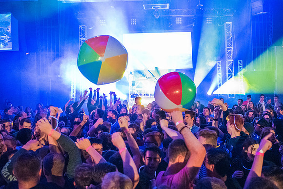 First Friday is a campus event to kick off the new semester with activities, inflatables, food, and dancing. Fall Semester.