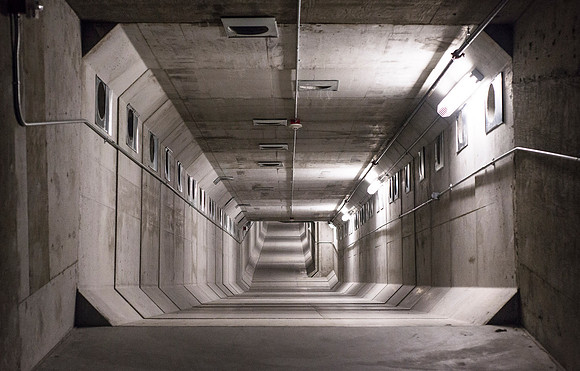 Tunnels under the BYU-Idaho Center.