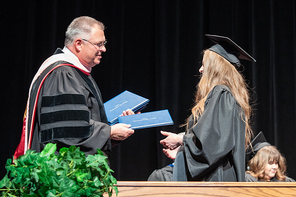 Graduates during Interdisciplinary Studies convocation.