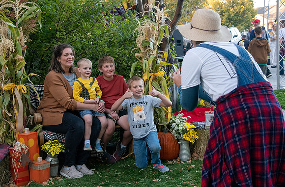 The Rexburg community celebrating the harvest of the potatoes through different activities at the Rexburg Tabernacle.