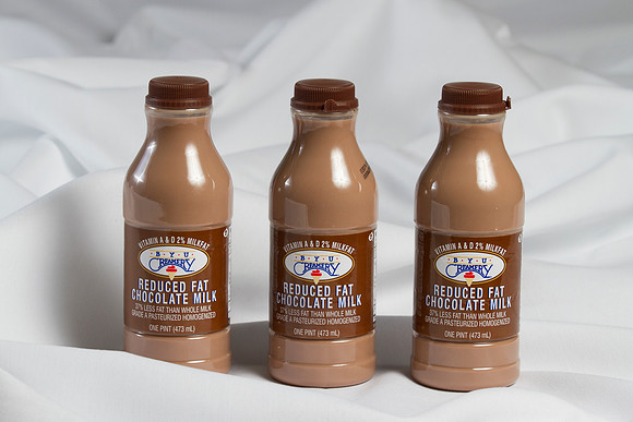 A creamy and delicious chocolate milk made by the BYU Creamery.