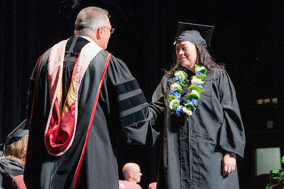 Graduates during Interdisciplinary Studies convocation.