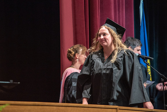 Graduates during convocation for the College of Performing and Visual Arts.