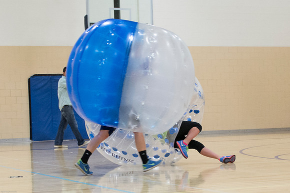 IBC group, Bumper Sportz, offers a fun activity where you get to wear a Zorb ball and play soccer with your friends.