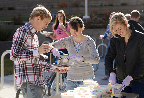 Alumni and students gather to commemorate a 125 years of Ricks College and BYU-Idaho.