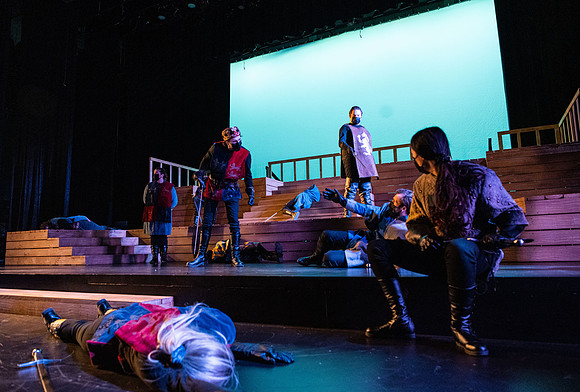 BYU-Idaho theatre department dress rehearsal of Shakespeare's Henry V.