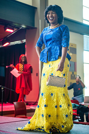Fashion Show presenting different outfits by international students at the Crossroads.