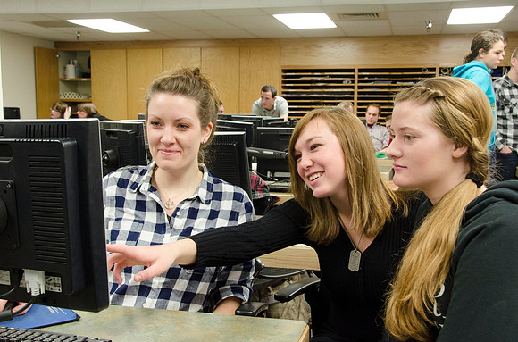 College horticulture class works with high school students to redesign the Clark playground facilities.