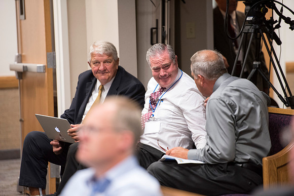 Faculty members come together in preparation of the new school year.