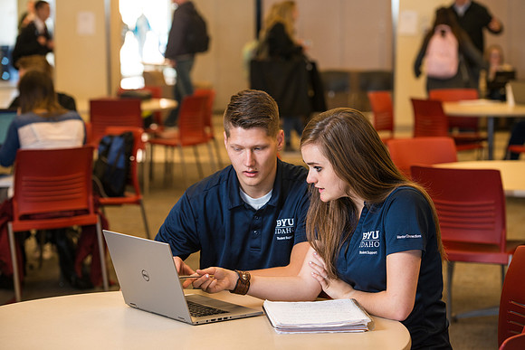 Student volunteers in Student Support work with new students in a Mentoring Program.