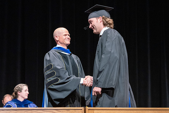 Graduates during convocation of the College of Physical Sciences and Engineering.