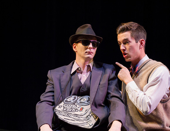 Promotion pictures taken in the Snow Drama Theatre for the upcoming production, Lucky Stiff.