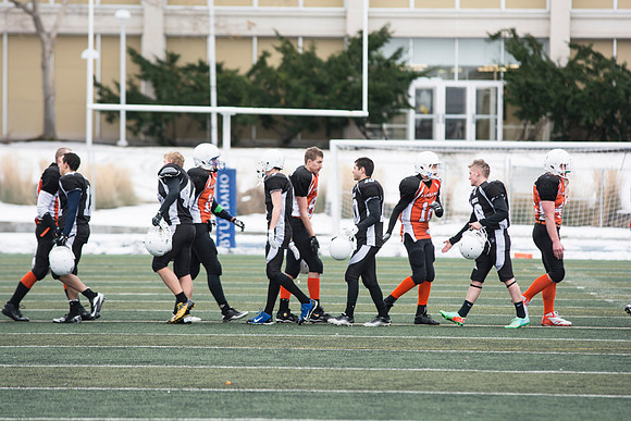 Competitive Football Championship game.