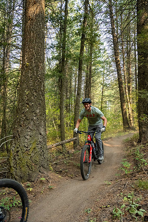 Media Creation Team mountain biking.