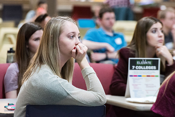 This Social Change Team Competition event is sponsored by the Interdisciplinary Studies council. ELEVATE is a campus wide competition where teams of 5 students (from 3 different colleges) will create