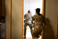 ROTC practices military tatics in an Advantage Airsoft facility.