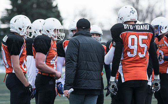 Competitive Football Championship game.