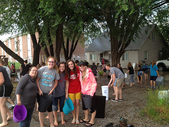 July 15, 2014 Over an inch of rain in less than an hour created a flash flood through Rexburg streets, through a few BYU-Idaho buildings and also flooded several students basement apartments. The even