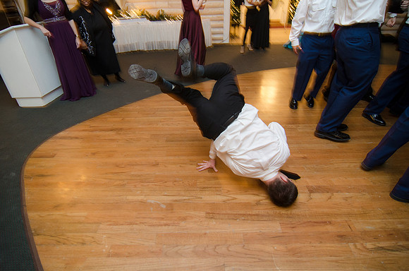 Cdts from BYU-I gather at The Loft, just south of Rigby, to enjoy a night of dinner and dancing at the Army ROTC Military Ball.