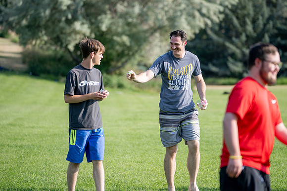 Special needs water activity at the Upper Fields