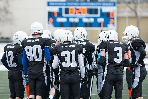 Competitive Football Championship game.