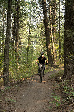 Media Creation Team mountain biking.