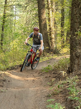 Media Creation Team mountain biking.