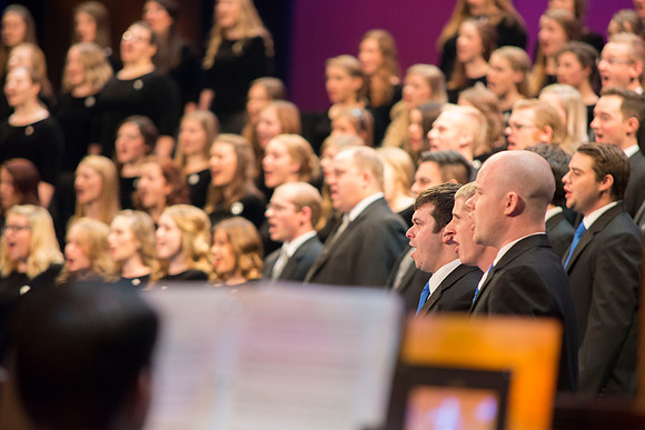 BYU-Idaho Choirs and Orchestra perform at A BYU-Idaho Christmas Concert featuring The King Singers.