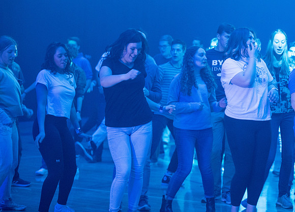 Students gather for First Friday - Apr 2022