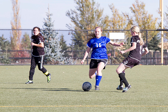 BYU-I student athletes go head to head on the upperfields in the women's competitive soccer league.