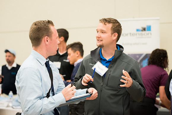 Construction Management major career fair.