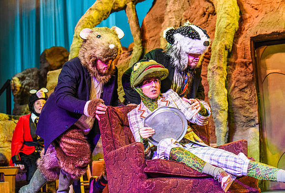 The theatre department's dress rehearsal of the Wind in the Willows in the Snow Drama Theatre.