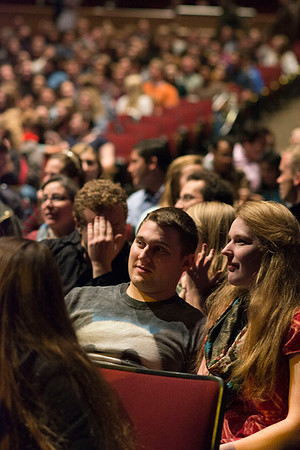 The Gilberts play a getting-to-know-eachother game with the audience to get things warmed up.