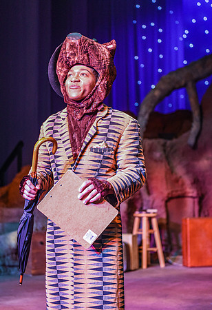 The theatre department's dress rehearsal of the Wind in the Willows in the Snow Drama Theatre.