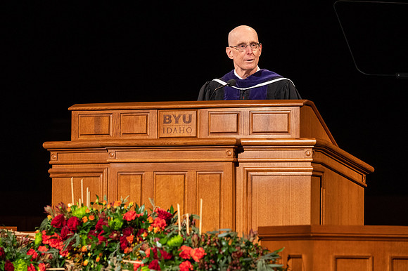 Commencement remarks are prerecorded in the I-Center.
