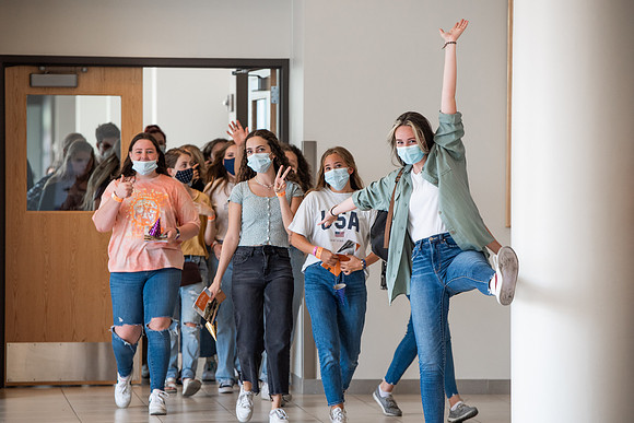 BYUI students return to campus for the Fall 2021 semester. New Freshman participate in Get Connected with their I-Groups on move-in day.