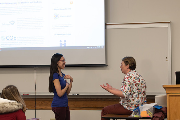 Students in the Education Deparment learn how to effectively use technology in their classrooms during a Teacher Education Technology Conference.
