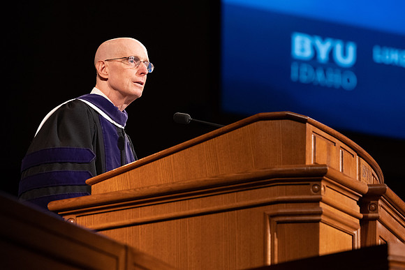 Commencement remarks are prerecorded in the I-Center.