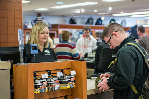 Students come to the University Store to purchase textbooks and other supplies for the spring semester at Brigham Young University-Idaho.