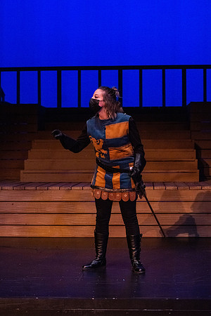 BYU-Idaho theatre department dress rehearsal of Shakespeare's Henry V.