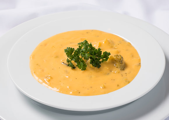 BYU-Idaho Food Service Catering menu item. Broccoli Cheese Soup