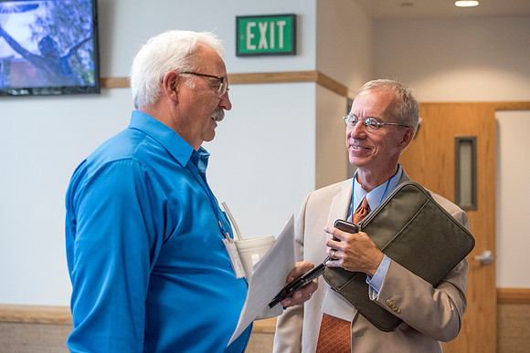 Faculty members come together in preparation of the new school year.