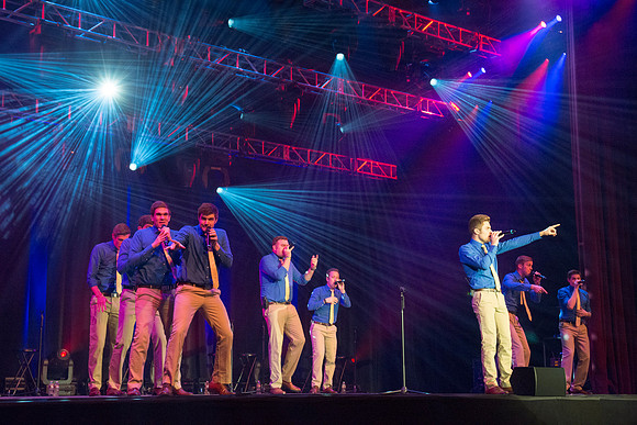 Brigham Young University's Vocal Point comes to Rexburg in a Brigham Young University-Idaho Center Stage Performance.